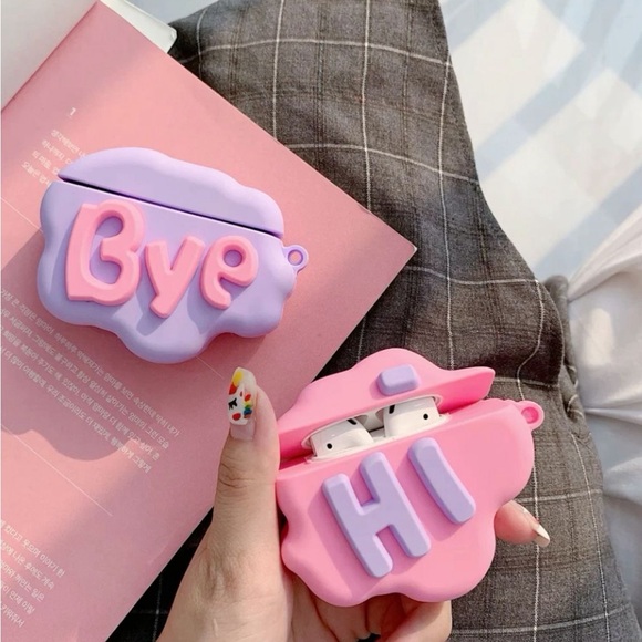 APPLE AIRPOD PRO 1ST GENERATION LILAC “BYE” CASE - BRAND NEW - Picture 2 of 2